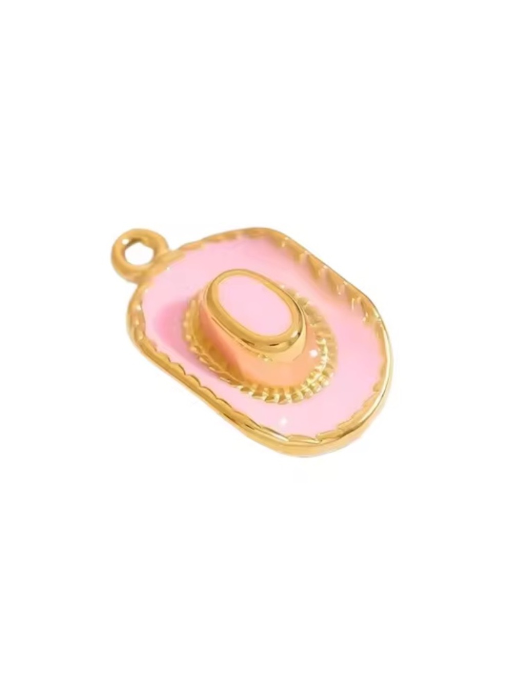 Aceworks Pink Cowboy Hat Charm Pendant